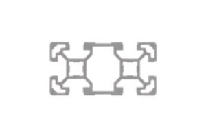 Profile aluminiowe 40x80, lekkie typ B