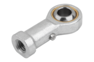 Rod ends with plain bearing internal thread, steel, DIN ISO 12240-1 can be re-lubricated